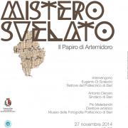 Locandina dell'evento LUCIANO CANFORA IL MISTERO SVELATO -  Il Papiro di Artemidoro