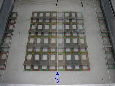 Vista delle strutture con i 2 varchi Modello 2D