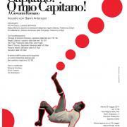 Locandina INCONTRO CON GIANNI ANTONUCCI " CAPITANO! O MIO CAPITANO "   (in memoria di Giovanni Romano)
