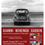 Locandina di GIANNI BERENGO GARDIN "IL LIBRO DEI LIBRI"