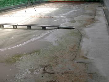 risalita del moto ondoso verso il lungomare Modello