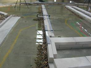 Pennello nel canale di accesso al porto